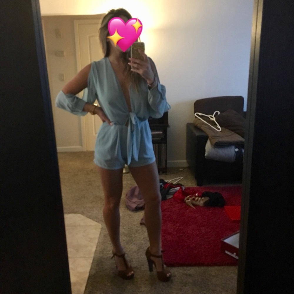 Blue romper
